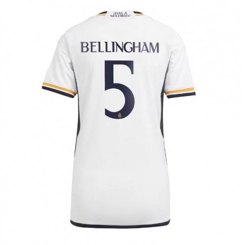 Ženski Nogometni dresi Real Madrid Jude Bellingham #5 Domači 2023-24 Kratek Rokav